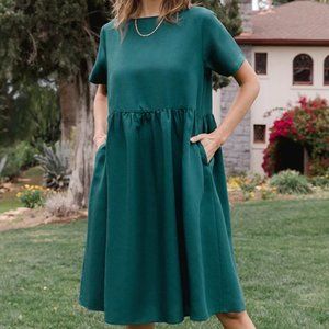 Tradlands Nico Dress in Emerald